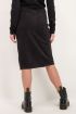 Zwarte midi rok met knoop | My Jewellery