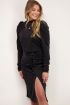 Zwarte midi rok met knoop | My Jewellery
