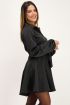 Zwarte satijnen look blousejurk | My Jewellery