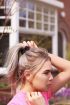 Zwarte scrunchie basic, Haarelastiekjes