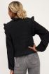Zwarte spencer met ruffle