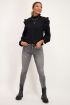 Zwarte spencer met ruffle