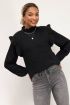 Zwarte spencer met ruffle