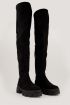 Zwarte suède overknee boots | Laarzen | My Jewellery