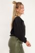 Zwarte sweater met V shape | My Jewellery
