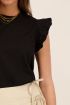 Zwarte top met volants | My Jewellery