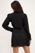 Zwarte top met embroidery & ruffles | Tops | My Jewellery