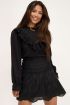 Zwarte top met embroidery & ruffles | Tops | My Jewellery