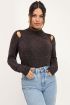 Zwarte top met open schouders | My Jewellery