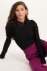Zwarte top met pofmouwen | My Jewellery
