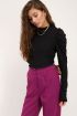 Zwarte top met pofmouwen | My Jewellery