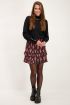 Zwarte top met ruffle kraag