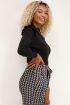 Zwarte top met schouder ruffle | Tops | My Jewellery