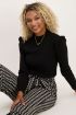 Zwarte top met schouder ruffle | Tops | My Jewellery