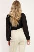 Zwarte top met velvet stippen | My Jewellery