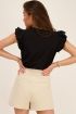 Zwarte top met volants | My Jewellery