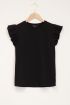Zwarte top met volants | My Jewellery