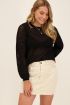 Zwarte trui met ajour stof |My Jewellery
