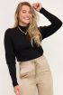 Zwarte trui met pofmouwen | Truien | My Jewellery