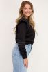 Zwarte trui met ruffles & studs | Sweater | My Jewellery