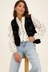 Zwarte velvet gilet met embroidery | My Jewellery