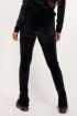 Zwarte velvet legging met split | Broek | My Jewellery