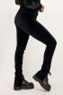 Zwarte velvet legging met split | Broek | My Jewellery