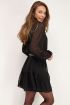 Zwarte wijdvallende jurk met ruffles | My Jewellery