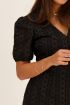 Zwarte wikkeljurk met embroidery | My Jewellery