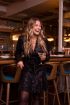 Zwarte blazer jurk met pailletten | My Jewellery