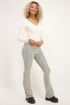 Zwarte flared broek met wit patroon | My Jewellery