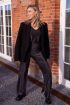 Zwarte glitter straight fit broek | My Jewellery