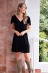 Zwarte korte jurk met V-shape | My Jewellery