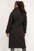 Zwarte lange puffer jacket