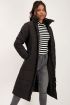 Zwarte lange puffer jacket