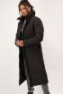 Zwarte lange puffer jacket