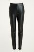 Black leather look leggings, faux leather trousers My Jewellery