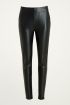 Schwarze Leggings in Leder-Optik, Kunstlederhose My Jewellery