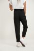 Zwarte paperbag pantalon, dames pantalon
