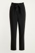 Zwarte paperbag pantalon, dames pantalon