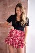 Zwarte rib top met borst strik | My Jewellery