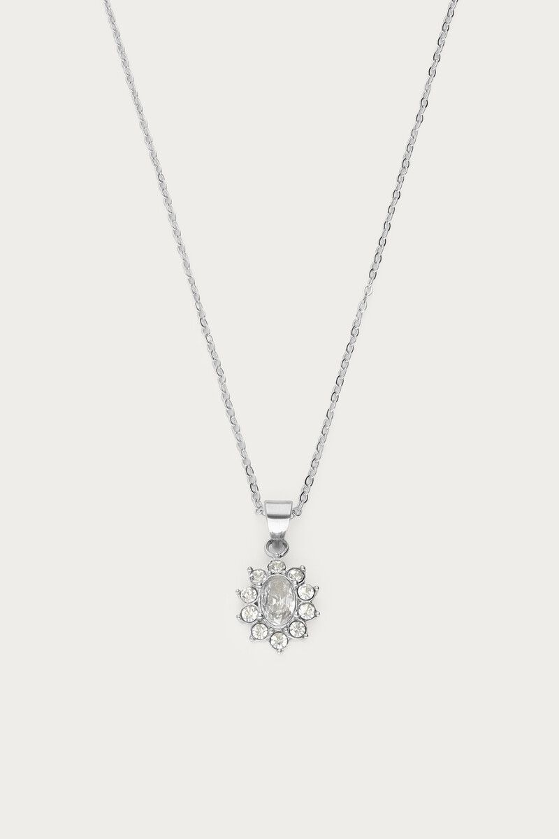 Collier Vintage En Strass Transparent - Parure Ancienne Des Années 1950 - Pendentif élégant - Occasion
