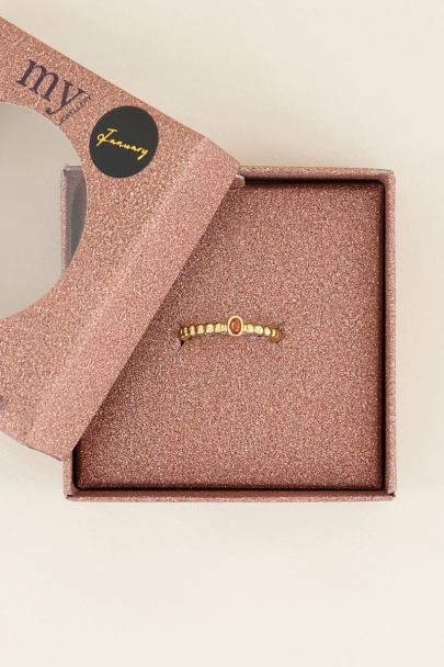 Bague pierre de naissance