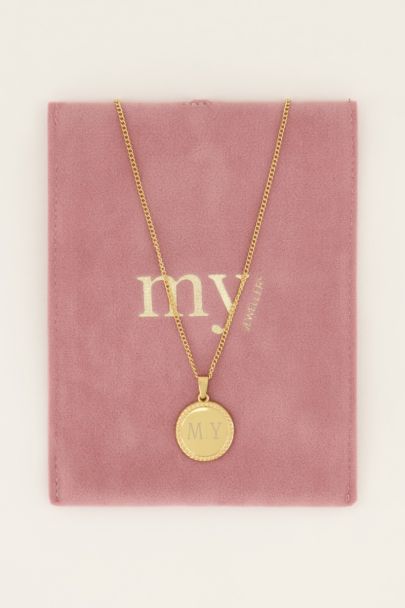 Atelier necklace with round charm - short