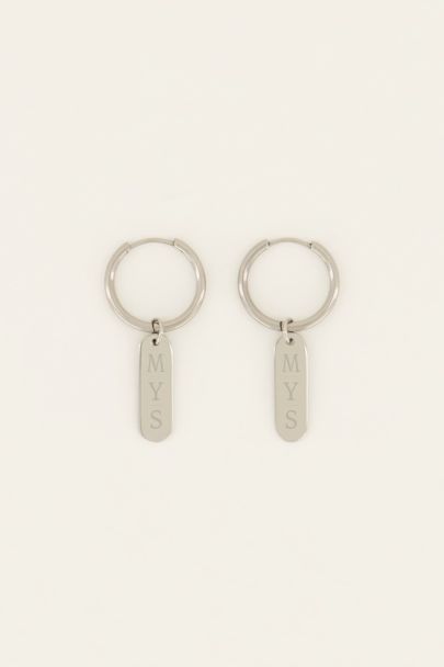 Atelier oorringen met bedel