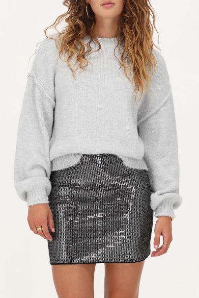 Jupe noire avec paillettes