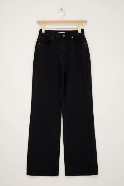 Zwarte wide leg jeans