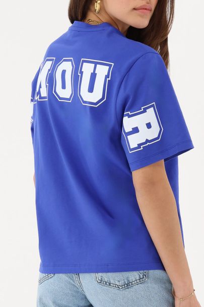 Blauw T-shirt "Amour"