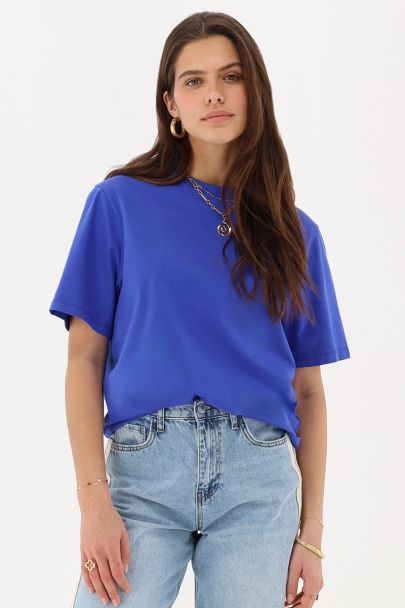 Blauw T-shirt "Amour"