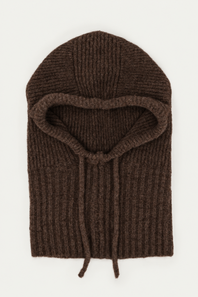 Cagoule marron fonc&eacute;